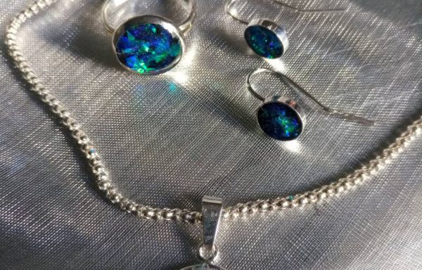 Faux opal set rondjes